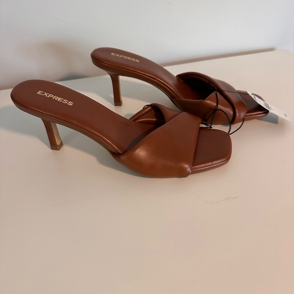 Express Women's Brown Heeled Sandals